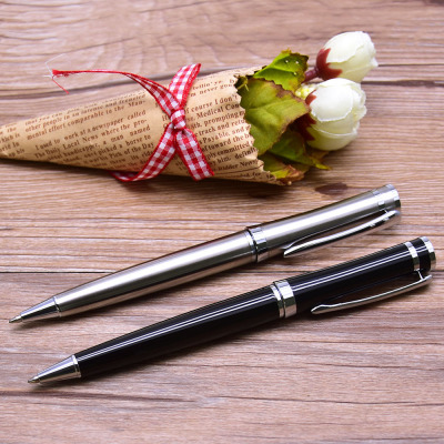 Gift ballpoint pen stationery metal ballpoint pen black pen stationery supplies