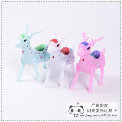 Electric pull rope sika deer light deer pull string concert walk children cute pet toys