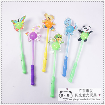 Children's plastic glow toys to push gifts night market Children's toys glow finger lights small gifts