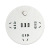 White round porous plug board home convenient strip usb adapter plug board wholesale manufacturers