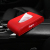 Fashion Brand Car Tissue Box Black And Red Personalized Napkin Leather Tissue Box Car Creative Car Accessory