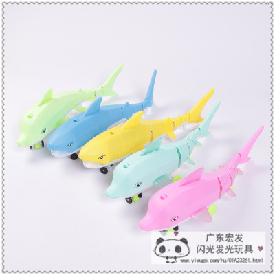 Children's toys electric leash will run shark light music car holiday baby gift educational toys