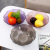 Crystal clear fruit tray European family simple modern living room tea table fruit snack tray candy tray