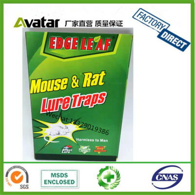 Customize Hotsell High Effective EDGE LEAF Green Board Rat Catcher Mouse Glue Board Traps Sticky Rat Traps