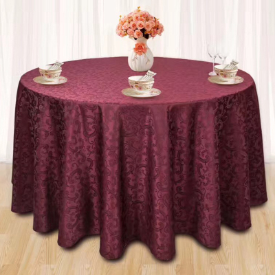 Polyester Event Jacquard Tablecloth Wedding Party Fabric Table Cloth Indoor Outdoor Banquet Dinner Restaurant 
