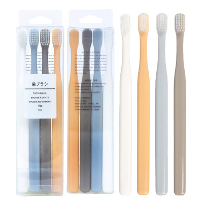 Soft bristle toothbrush wholesale Korean version 4 color maka portable travel toothbrush production wholesale