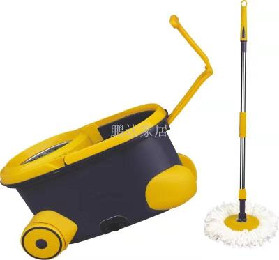Mop wholesale manufacturers direct sales double drive rotating hand pressure gift mop mop bucket good god mop bucket