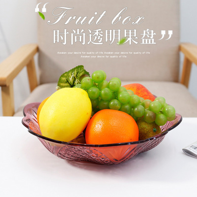 New acrylic transparent plastic fruit plate family fruit snack plate KTV snack plate manufacturers bowl