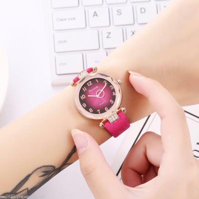 New gradient creative second hand digital face personalized ladies watch