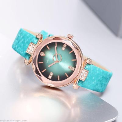 New style watch with diamond creative second hand fashionable belt for ladies