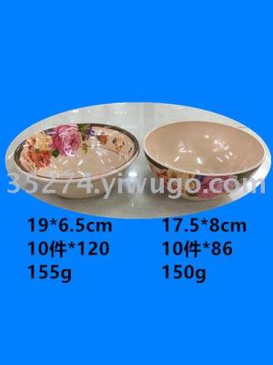 Melamine bowl Melamine bowl large stock spot low price processing style exquisite price concessions