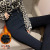 High-waisted jeans slimming for women black pantaloons winter 2019 new style with extra fleece high-waisted pants