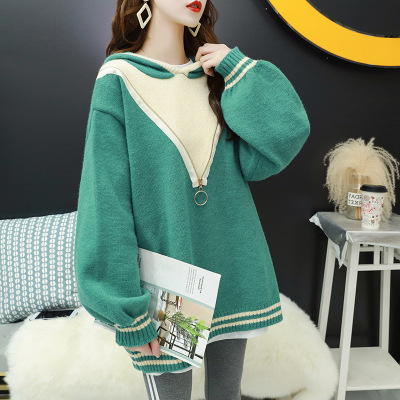 The long-sleeved, slouchy, loose-fitting sen department sweater is a new autumn/winter Korean 2019 sweater jacket for women