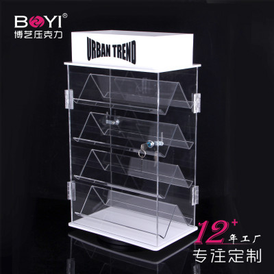 Manufacturer rotating with lock acrylic display rack sample acrylic display rack processing customized