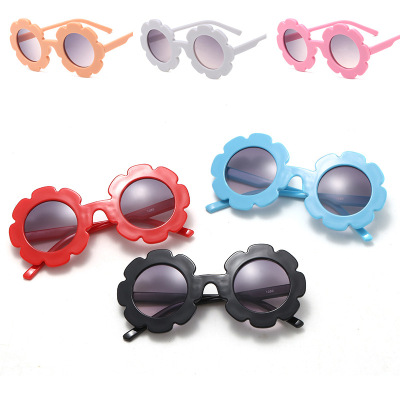 1380 Cute Baby Fashion Decorative Mirror Outdoor Plastic Frame Lace All-Match Sunglasses Kids Sunglasses