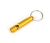 Aluminum alloy sport whistle with key chain high - pitched rescue whistle is suing the goods