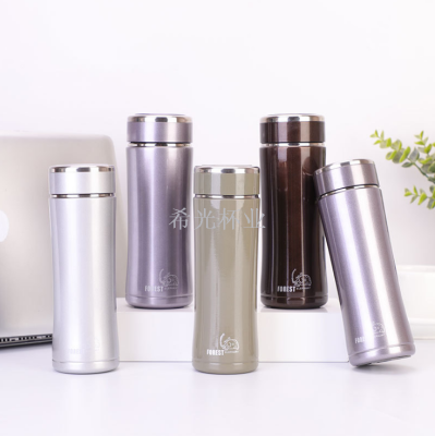 New Stainless Steel Straight Vacuum Cup Simple Home Vacuum Water Cup Customized Tea Cup Business Cup Factory Direct Sales