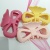 The new Korean bowknot rubber paint claw clip environmental protection continuous material headwear