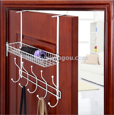 Creative door after the trace hook iron can be disassembled door back optional hanging rack clothes rack