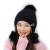 Autumn and winter tide knit a hat casual fashion with sweet and lovely big hair ball warm rabbit hair hat