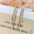 S925 silver pin ultra flash zircon earrings set with diamond tassel