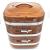 Stainless steel lunch box with wood grain three - layer lock Japanese multi - layer combination lunch box
