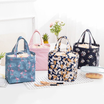 New Fresh Insulation Cold Bales Thermal Oxford Lunch Bag Waterproof Convenient Leisure Bag Cute Flamingo Cuctas Tote 1PC