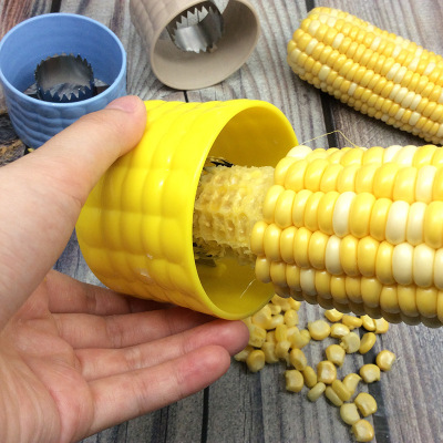 Creative kitchen gadget stainless steel corn planer thresher corn kernels separator stripper sheller