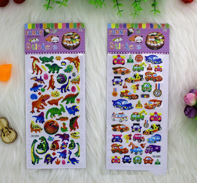 A Variety of Cartoon Patterns Children's Day Dressing up Stickers Bubble Sticker Kindergarten Reward