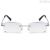 Anti-blue light presbyopic glasses rimless cut edge presbyopic glasses