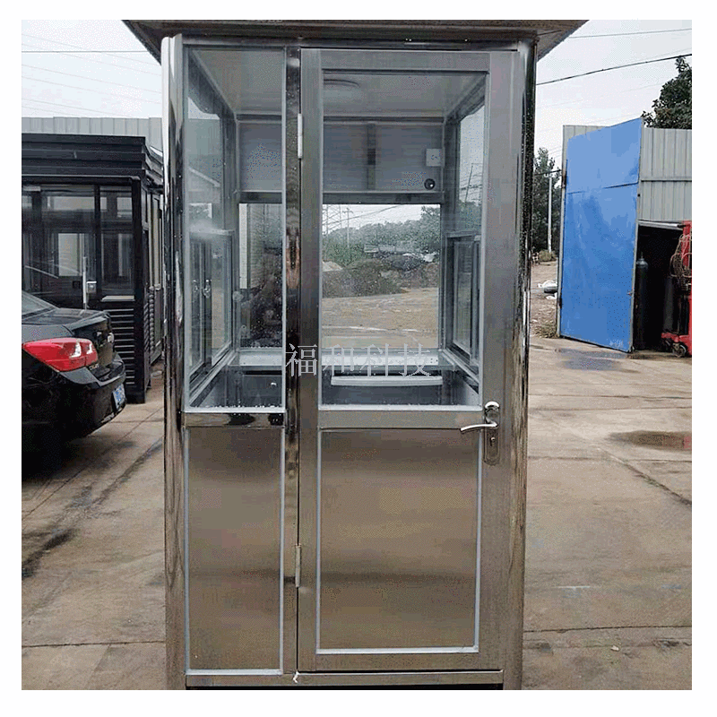 Outdoor movable security booth security station parking lot of security station in the community toll stainless steel 