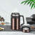 Miso four seasons quiet enjoyment tea set with 450ml office cup +350ml double glass gift box containing MGT4535