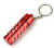 Outdoor portable medicine bottle aluminum alloy key chain mini pill bottle