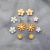 Korean personality web celebrity simple cool style earrings 2019 new color personality retro flower set