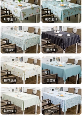 Polyester Printed Waterproof Fabric Tablecloth