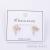 Korean version zircon earring cute little fresh coconut tree earring female fashion versatile female summer