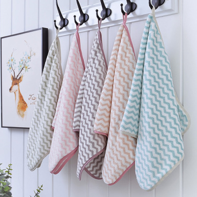 Water ripple gift custom - made soft, non - shedding, absorbent and ultra - fine coral fabric towels are popular