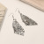 Personalized Square Sequined Earrings Women's Long Tassel Simple Ear Clip High Profile Fashion Korean Online Influencer Earrings