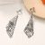 Personalized Square Sequined Earrings Women's Long Tassel Simple Ear Clip High Profile Fashion Korean Online Influencer Earrings