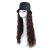 Factory direct selling fisherman's hat corn perm integral wig women's wool roll water ripple long curly hair wig