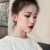 925 Silver Stud Earrings 2019 New Tide Minimalistic Geometric Square Earrings Female Online Influencer Elegant Sense of Quality er shi pin