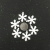 New plastic white powder 3cm small snowflake star trumpet DIY handmade earrings pendant accessories