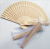 Cross border hot style natural wood fan full'm wood fan carved flowers and trees fan facing the sun