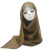 Voile Twill Crumpled Solid Color Scarf Muslim Hooded Shawl Scarf Sunscreen Shawl