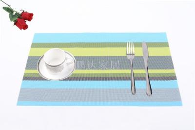 Manufacturer direct selling new stripe dining pad PVC dining pad environmental protection decoration non-slip pad 