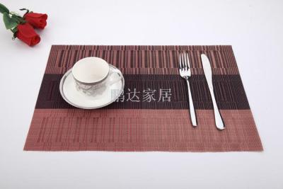 Japanese style dining mat dining table pad PVC western food insulation pad rectangular waterproof tableware pad cup pad 
