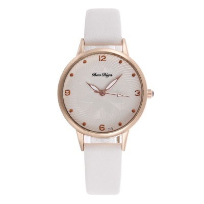 Wish fashion lady personality student diamond-encrusted watch contracted digital scale quartz watch female