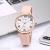 Wish sells fashionable flower design ladies watch small and fresh style ladies leather wrist watch