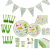Children's birthday tableware party set paper hat paper cup paper plate table cloth dinosaur party tableware set