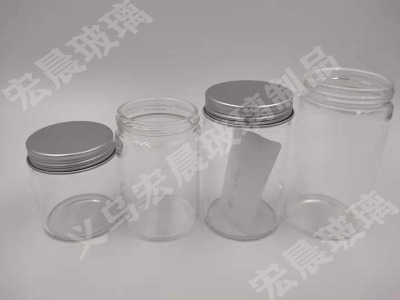 Large diameter high borosilicate glass products transparent straight tube glass candy tube screw glass jar